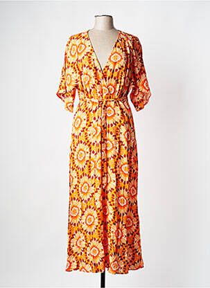 Rochie lungă portocaliu C'EST BEAU LA VIE femeie