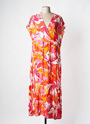 Rochie lungă portocaliu C'EST BEAU LA VIE femeie