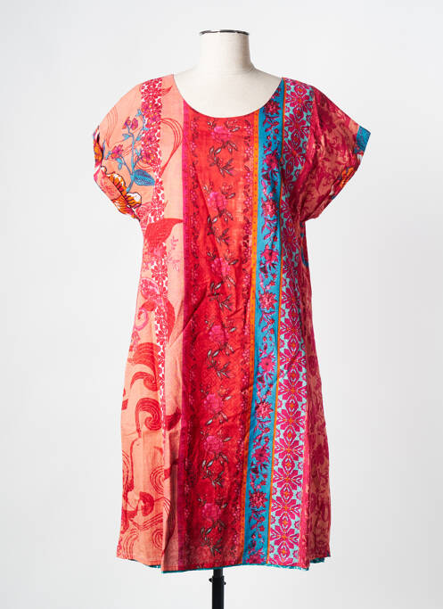 Rochie midi roșu ORIENTIQUE NATURALLY femeie