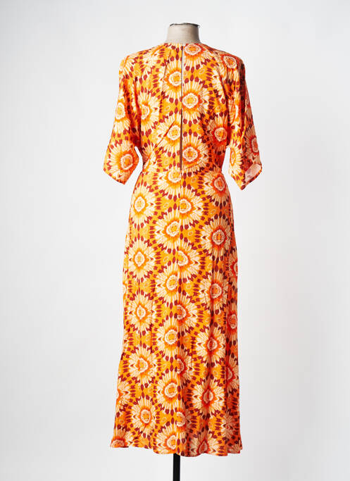 Rochie lungă portocaliu C'EST BEAU LA VIE femeie