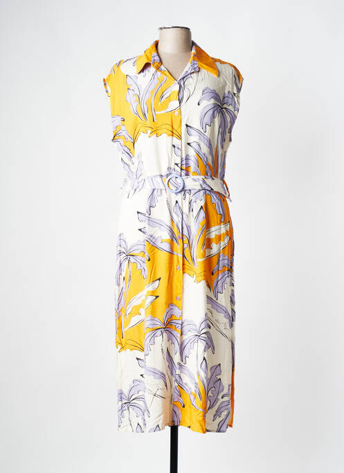 Rochie midi galben SCORZZO femeie