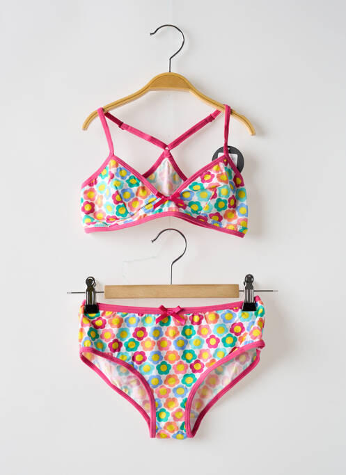 Set lenjerie roz POMM'POIRE fată