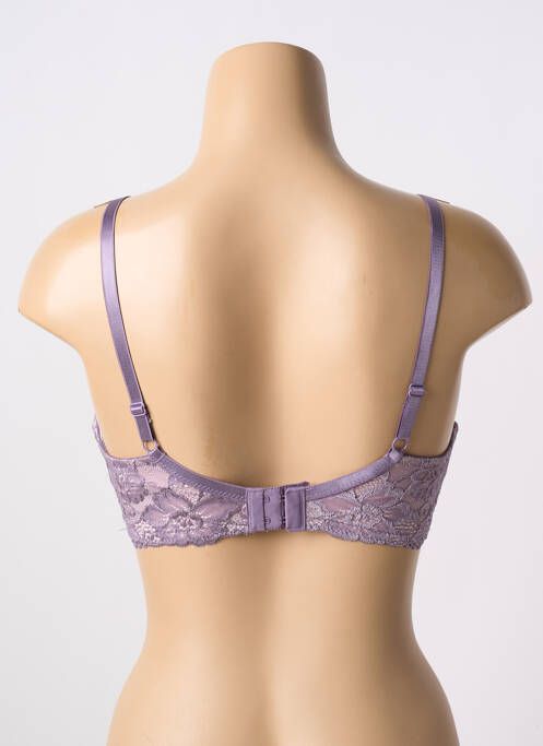Sutien broderie sutien cupe întregi cu decolteu înalt violet SASSA femme