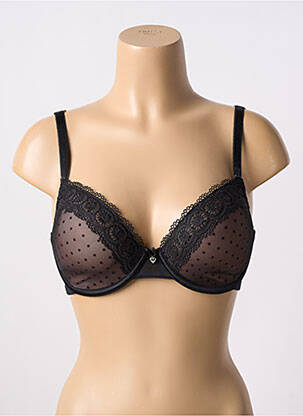 Sutien broderie top sutien modelat negru SASSA femeie