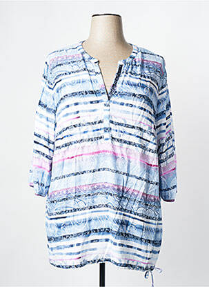 Tricou mâneci 3/4 mâneci 3/4 albastru THOMAS RABE femeie