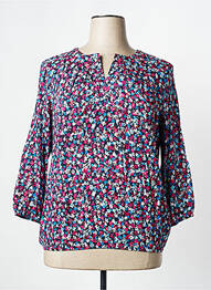 Bluză imprimeu floral mâneci 3/4 negru RABE femme