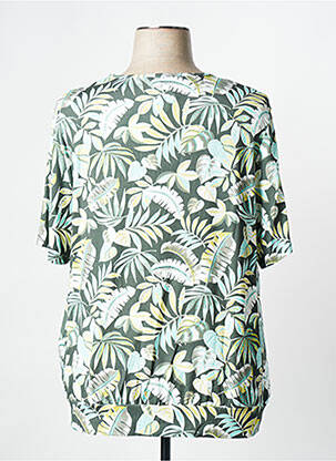 Tricou elasticitate mâneci scurte verde FRANK WALDER femme