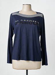 Tricou mâneci 3/4 mâneci 3/4 albastru FRANK WALDER femme