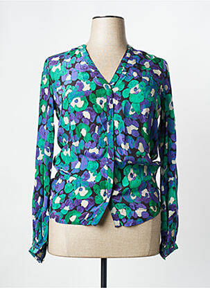 Cămașă imprimeu floral mâneci lungi violet FABIENNE CHAPOT femme