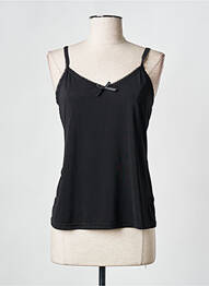 Top elasticitate bretele subțiri negru CREME femme