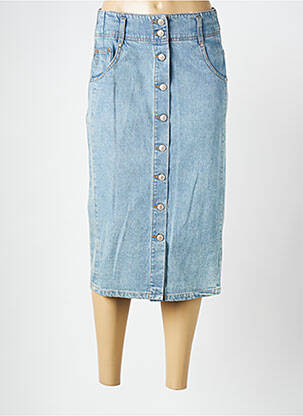 Fustă midi albastru C'EST BEAU LA VIE femeie