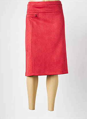 Fustă midi roșu CHRISTINE LAURE femeie