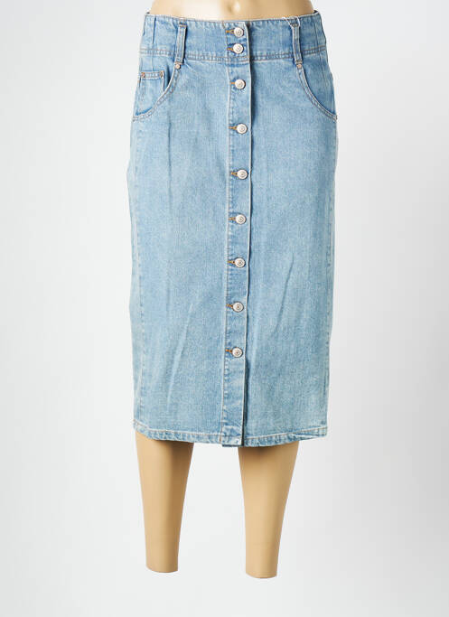 Fustă midi albastru C'EST BEAU LA VIE femeie