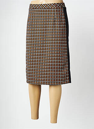 Fustă midi maro FRANCE RIVOIRE femeie