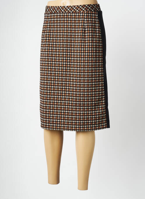 Fustă midi maro FRANCE RIVOIRE femeie