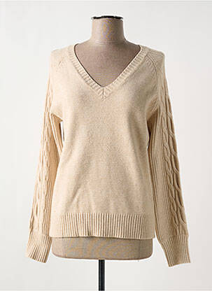 Pulover bej MARINA V femeie