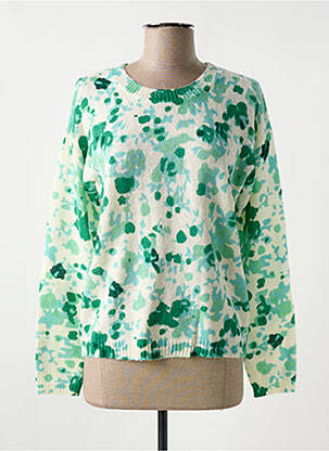 Pulover elasticitate mâneci lungi verde C'EST BEAU LA VIE femeie