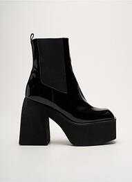 Botine/ghete material neted toc înalt de 10cm și mai mult negru NODALETO femeie
