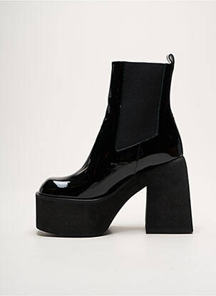 Botine/ghete material neted toc înalt de 10cm și mai mult negru NODALETO femeie