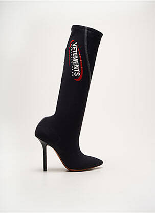 Cizme vârf ascuțit toc de 7 la 9 cm negru VETEMENTS femeie