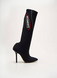 Cizme material neted toc de 7 la 9 cm negru VETEMENTS femeie