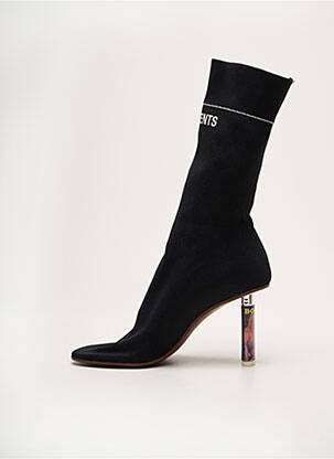 Botine/ghete vârf rotund toc de 7 la 9 cm negru VETEMENTS femeie