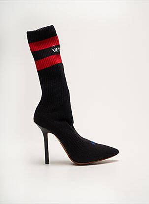 Botine/ghete vârf ascuțit toc înalt de 10cm și mai mult negru VETEMENTS femeie