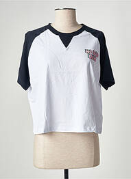 Tricou croială dreaptă mâneci scurte alb STIEN EDLUND femme