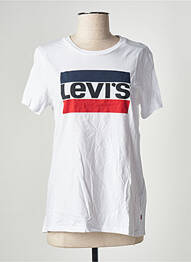 Tricou imprimeu fantezie mâneci scurte alb LEVI'S femeie