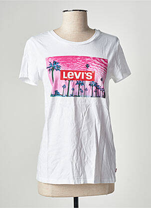 Tricou imprimeu fantezie mâneci scurte alb LEVI'S femeie