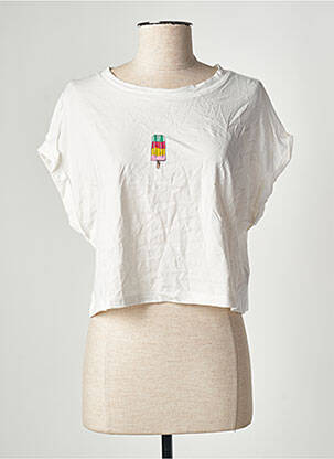 Polo alb JACQUELINE DE YONG femeie