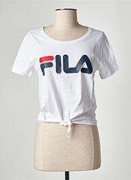 Tricou imprimeu fantezie mâneci scurte alb FILA femme