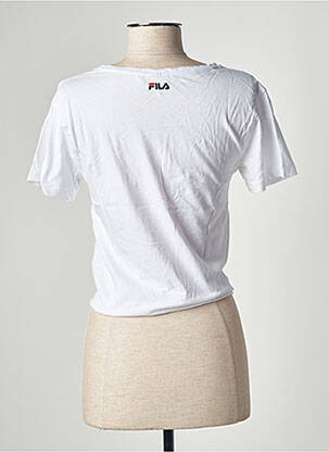 Tricou imprimeu fantezie mâneci scurte alb FILA femeie