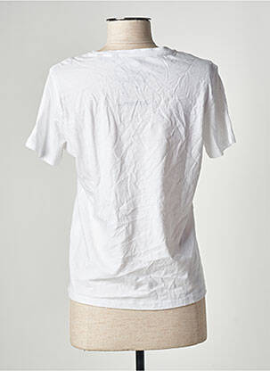 Tricou croială dreaptă mâneci scurte alb ONLY femeie