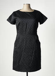Rochie midi imprimeu fantezie mâneci scurte negru MOLLY BRACKEN femeie