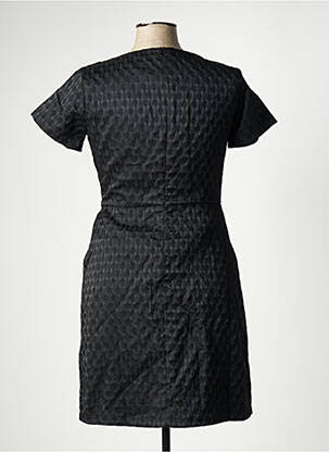 Rochie midi imprimeu fantezie mâneci scurte negru MOLLY BRACKEN femeie
