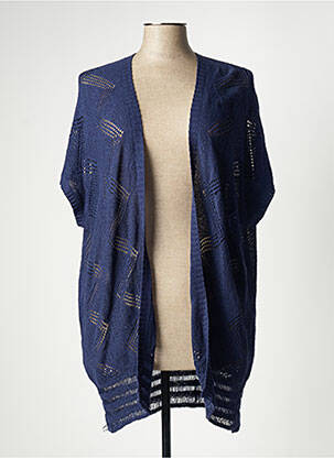 Vestă cu mâneci scurte albastru GABRIELLE femeie