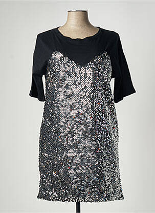 Rochie scurtă mâneci 3/4 mâneci 3/4 negru NOISY MAY femeie