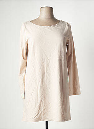 Rochie scurtă mâneci 3/4 mâneci 3/4 bej SAPPH femeie