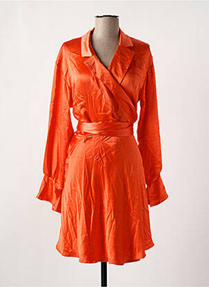 Rochie midi portocaliu NOOR BY NORA GHARIB femeie