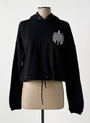 Hanorac cu glugă negru TOURIST LEMC femeie