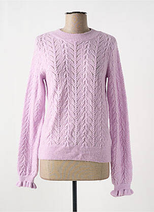 Pulover plasă decupată mâneci lungi violet VERO MODA femeie