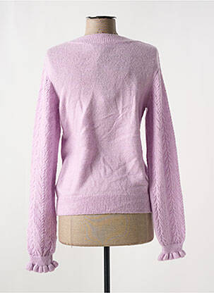 Pulover plasă decupată mâneci lungi violet VERO MODA femeie