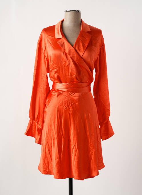 Rochie midi portocaliu NOOR BY NORA GHARIB femeie