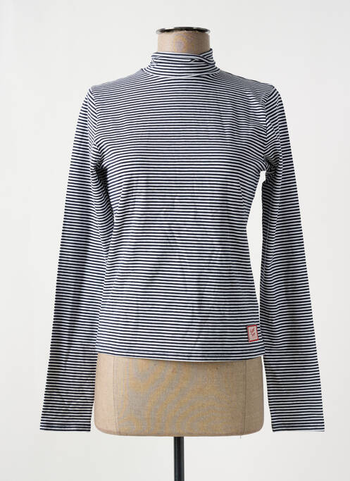 Pulover cu guler înalt albastru STIEN EDLUND femeie