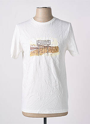 Tricou alb CYCLO CLUB MARCEL  bărbat