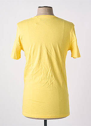 Tricou croială cambrată mâneci scurte galben JACK & JONES bărbat