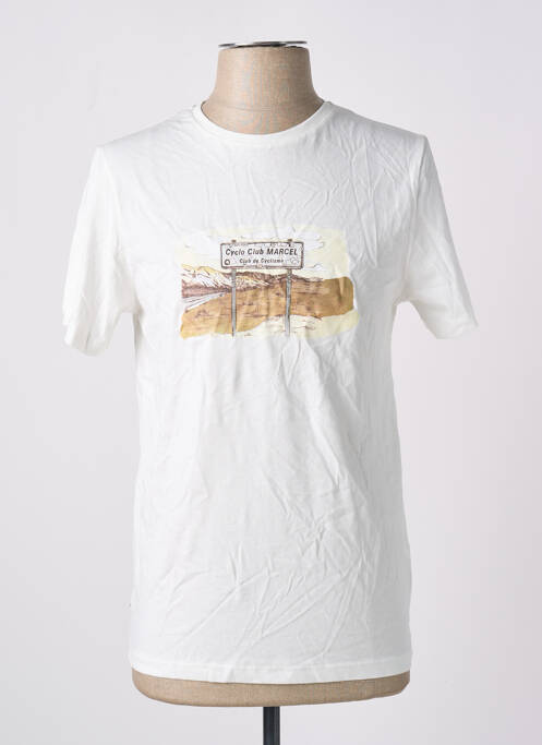 Tricou alb CYCLO CLUB MARCEL  bărbat