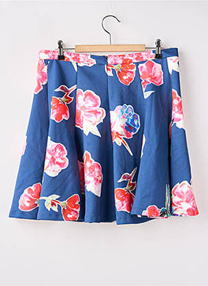 Fustă scurtă talie cu cleme albastru SUPERDRY femeie