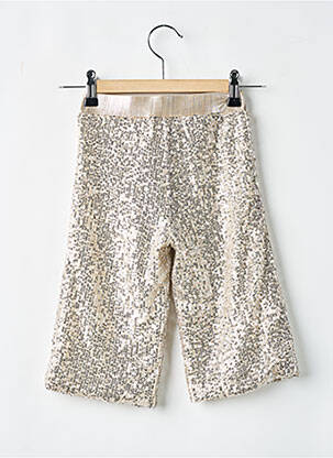 Pantalon larg mărime normală talie elastică argintiu T.LOVE fată